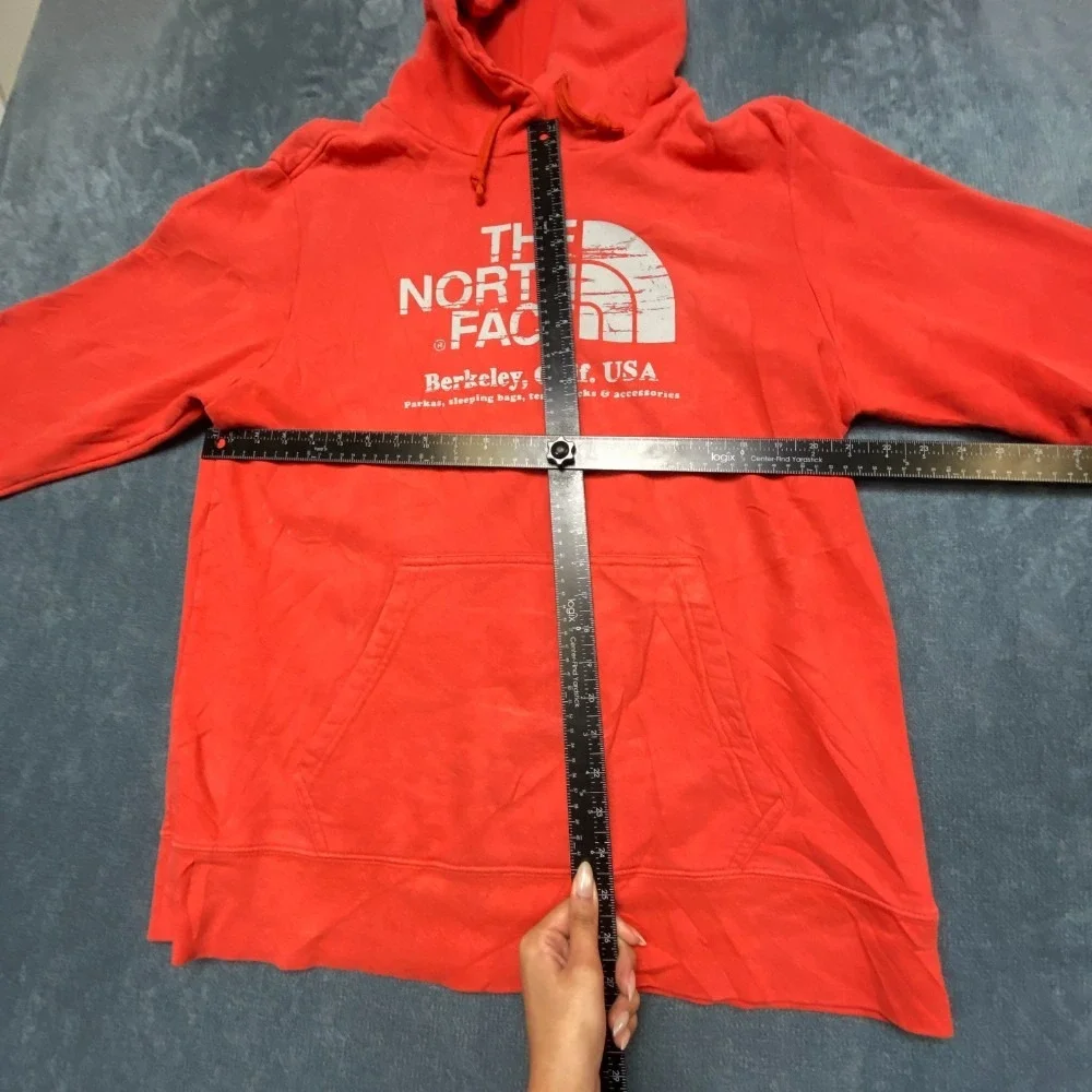The North Face Berkeley California Hoodie Mens Large Red Graphic Drawstring
